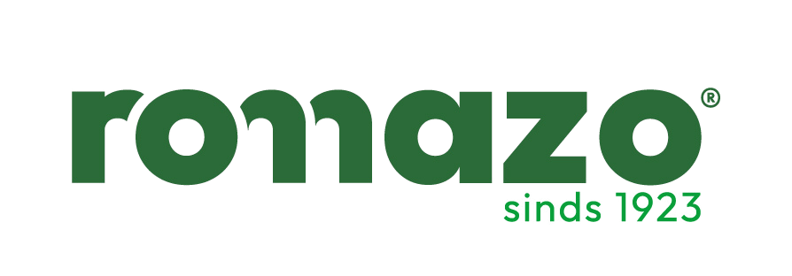 Romazo logo in het groen